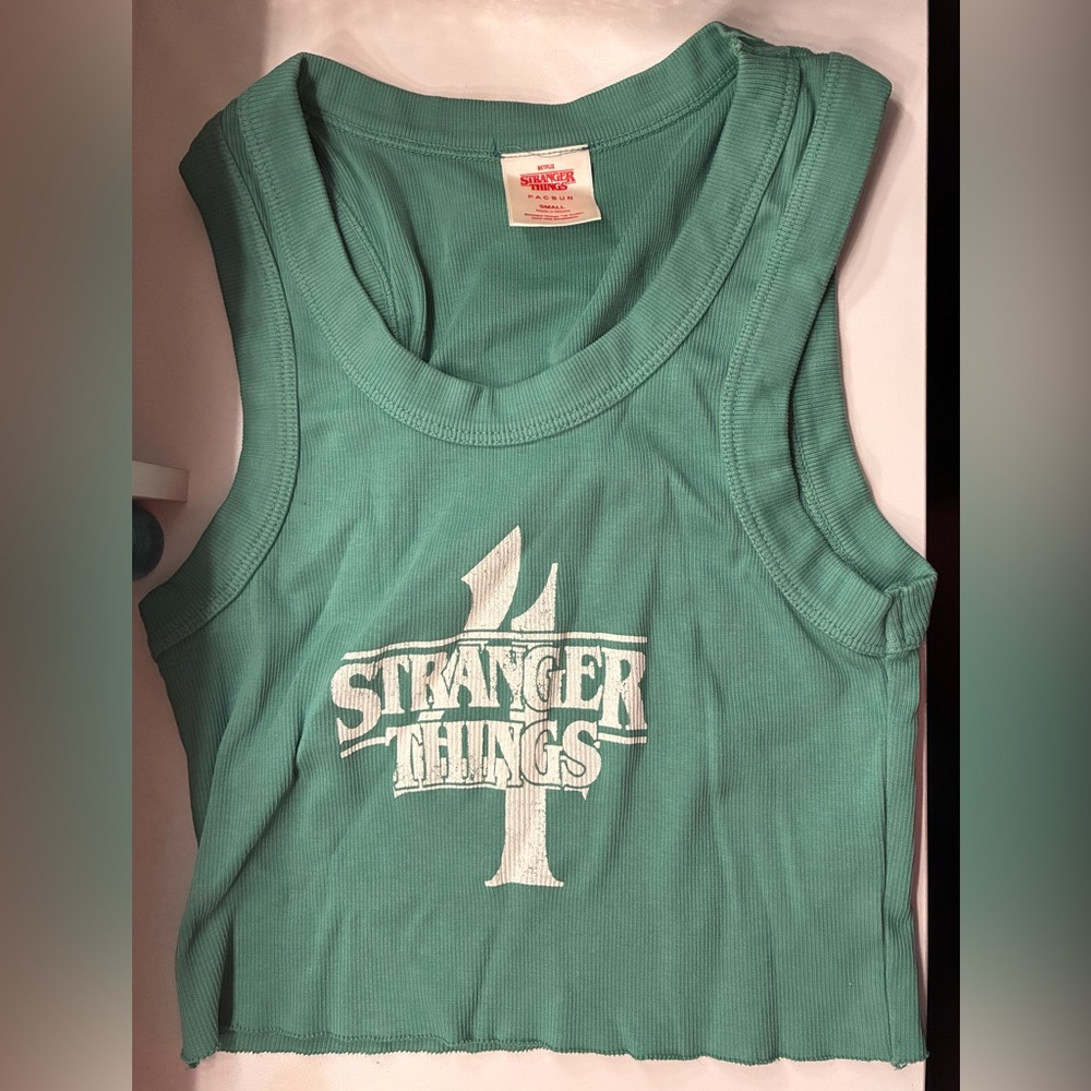 PacSun Teal Ribbed Top